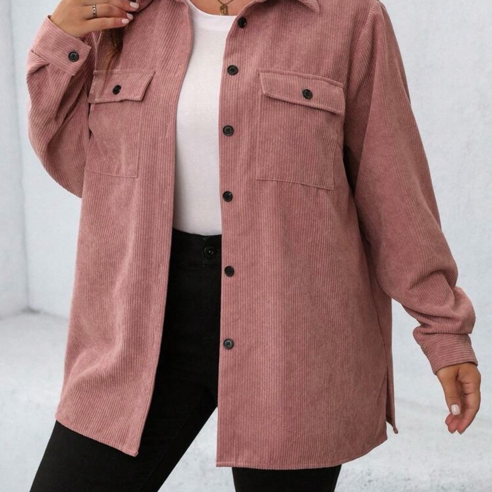 Women's Pink Corduroy Jacket